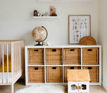 A kid's room that was organized by a team member